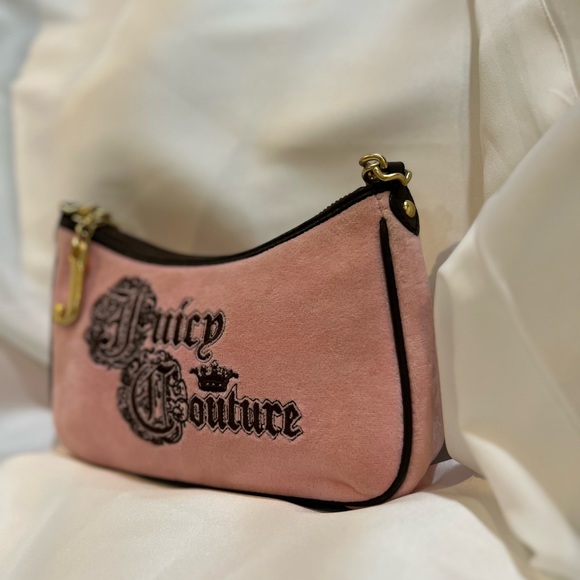 Juicy Couture Y2K Vintage Pink Velour Purse - Picture 8 of 12
